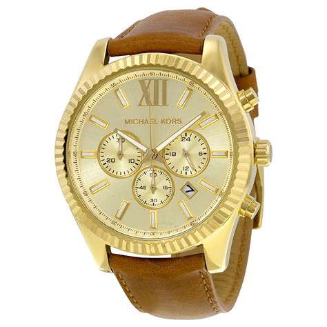 michael kors leather watches